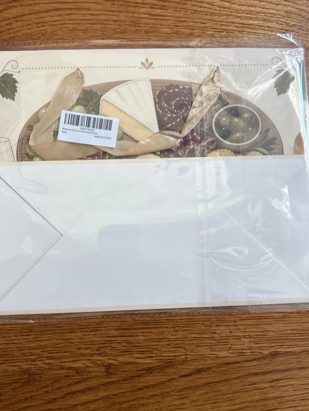 Brand new and sealed Charcuterie Night theme gift bag includes tissue paper